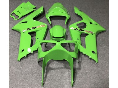 2003-2004 Light Green Kawasaki ZX6R Fairings
