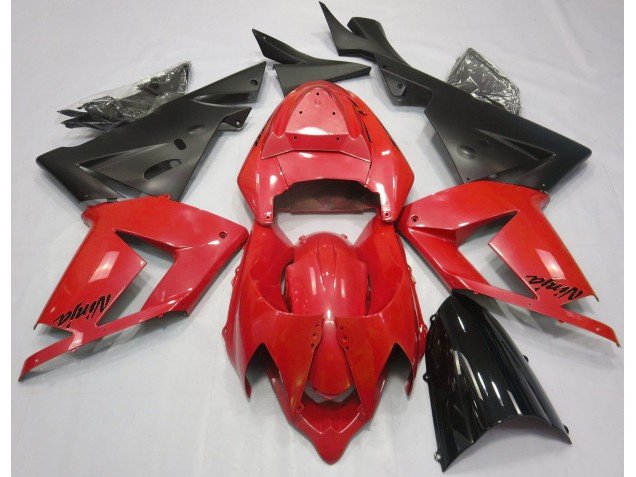 2004-2005 Pearl Red & Black Kawasaki ZX10R Fairings 2004-2005 Pearl Red & Black Kawasaki ZX10R Fairings