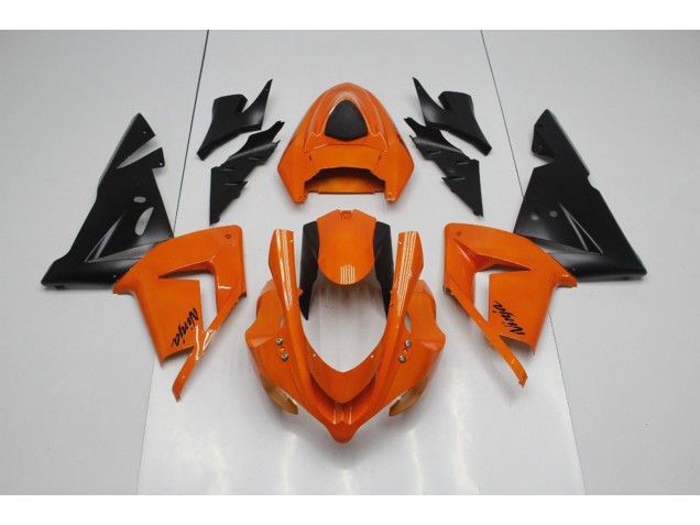 2004-2005 Plain Orange Ninja Kawasaki ZX10R Fairings 2004-2005 Plain Orange Ninja Kawasaki ZX10R Fairings