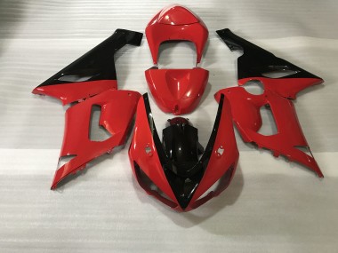 2005-2006 Red & Black Kawasaki ZX6R Fairings