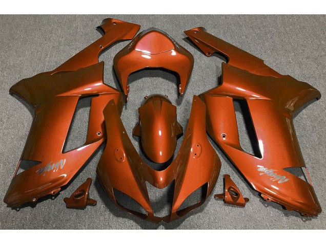2007-2008 Tiger Orange Kawasaki ZX6R Fairings 2007-2008 Tiger Orange Kawasaki ZX6R Fairings