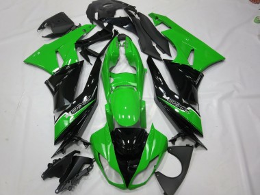 2009-2012 Green Black Kawasaki ZX6R Fairings