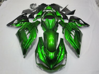2012-2019 Green Black Kawasaki ZX14R Fairings