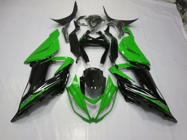2013-2018 Green Black Kawasaki ZX6R Fairings 2013-2018 Green Black Kawasaki ZX6R Fairings