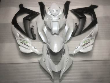 2016-2019 Pearl white and Green Kawasaki ZX10R Fairings